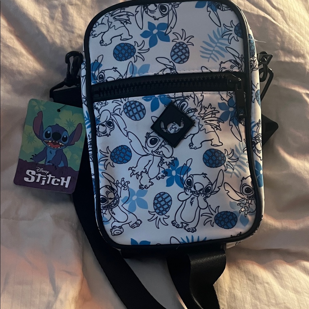 Disney Stitch Blue and White Crossbody Bag
